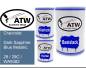 Preview: Chevrolet, Dark Sapphire Blue Metallic, 29 / 29C / WA9382: 500ml Lackdose + 500ml Klarlack + 250ml Härter - Set, von ATW Autoteile West.